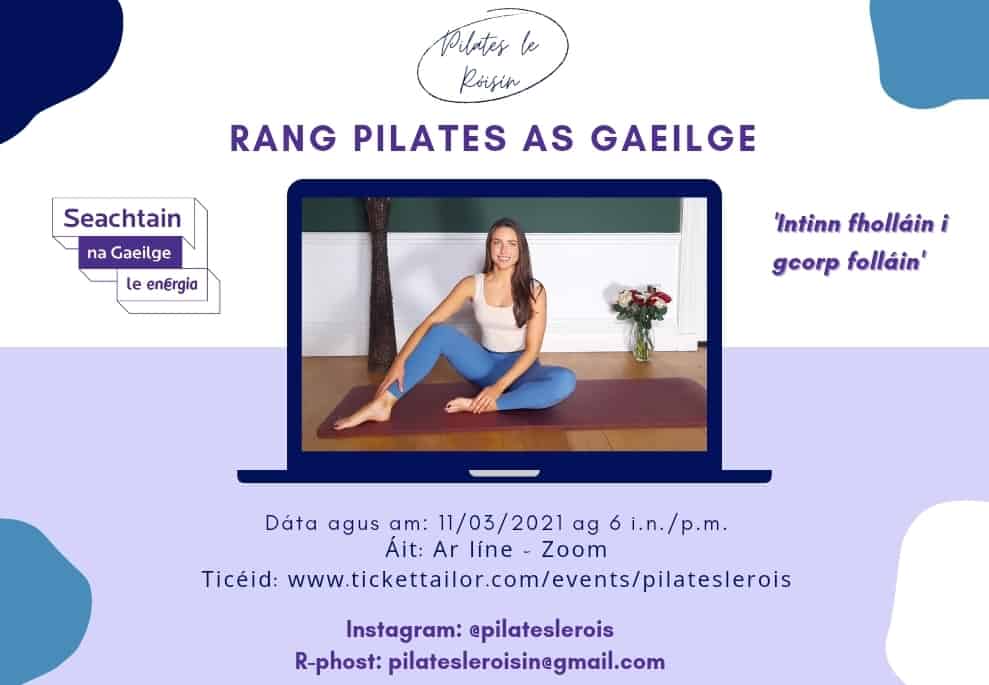 Pilates as Gaeilge | Pilates le Róisín