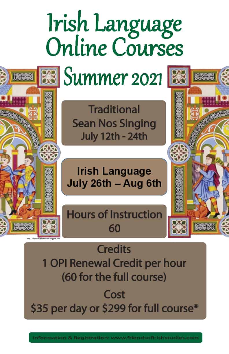Traditional Irish Song – Online Course