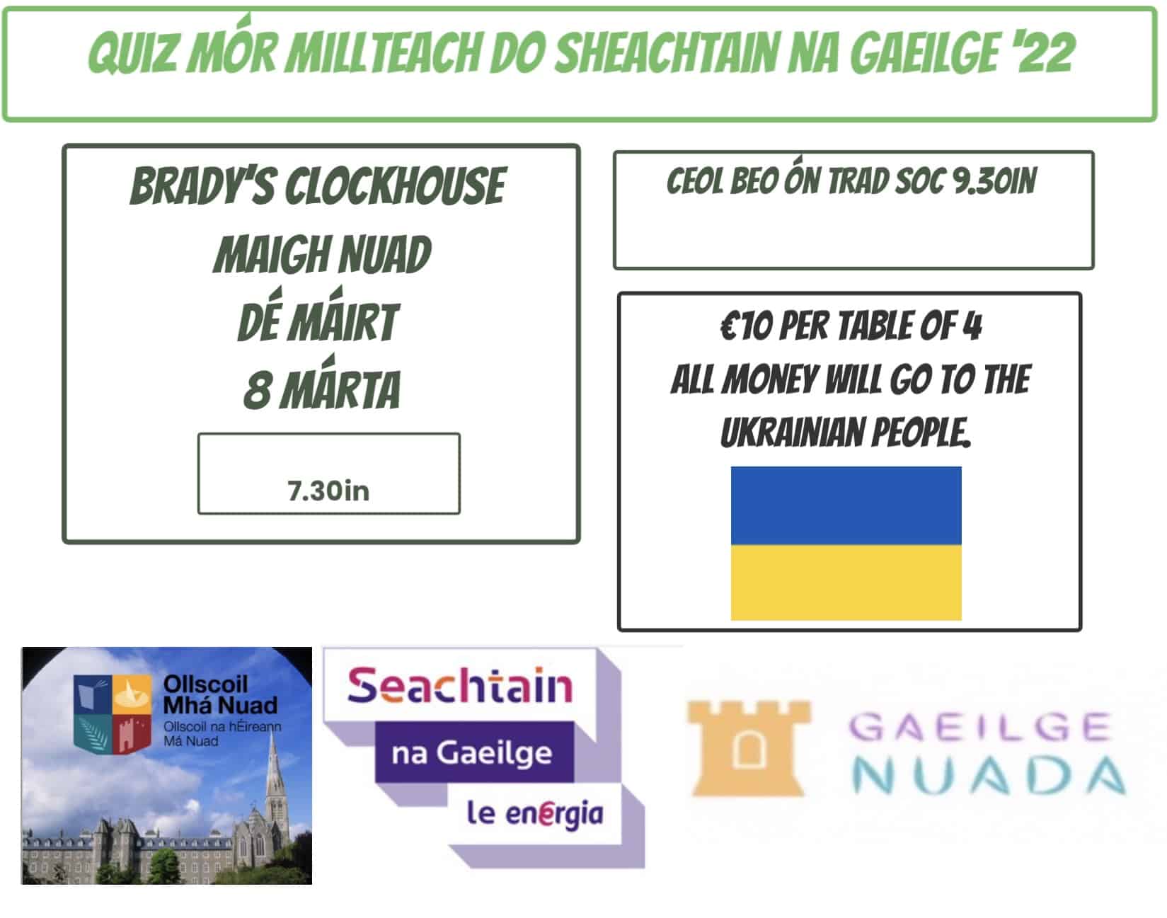 Quiz Mór Millteach do Sheachtain na Gaeilge