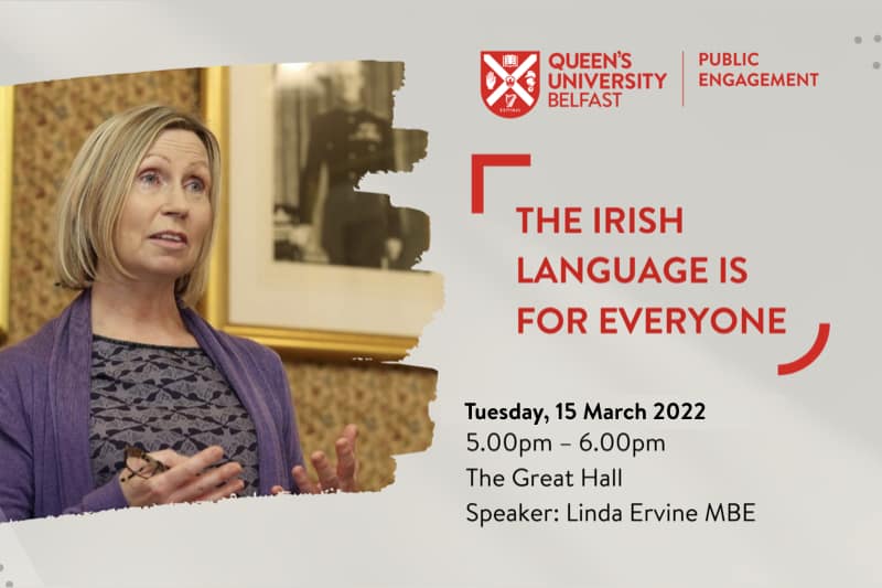 Linda Ervine MBE: ‘The Irish Language Is For Everyone’.