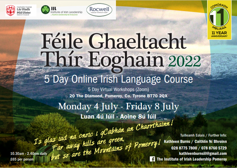 Féile Ghaeltacht Thír Eoghainn 2022 (ar Zoom)