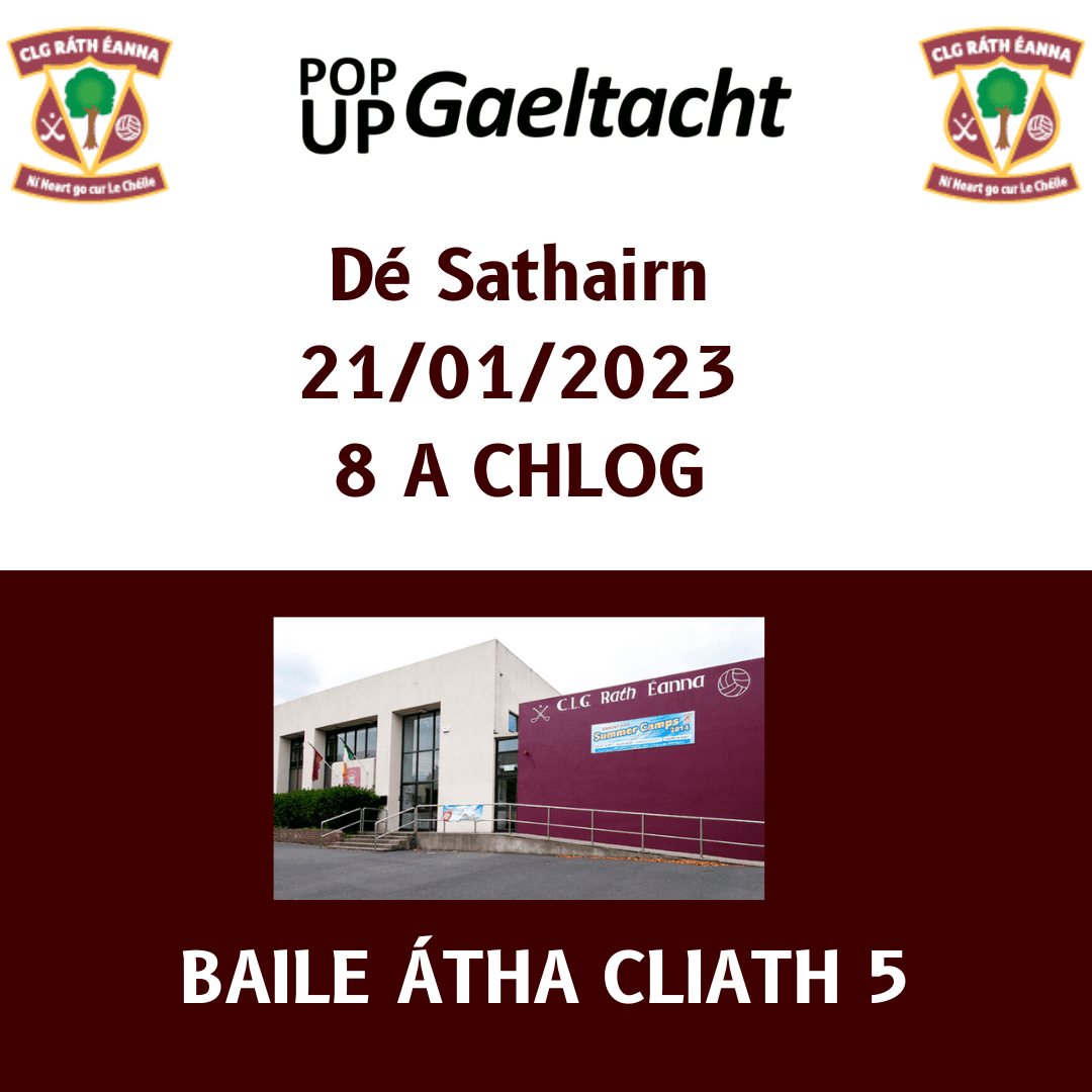 Pop Up Gaeltacht Ráth Eanaigh